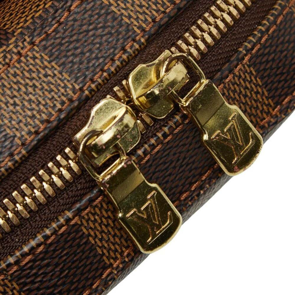 LOUIS VUITTON Authentic Brown Damier Leather Hobo Bag - Picture 9 of 12